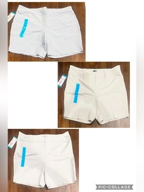 Lot of 3 NWT Hilary Radley  9” inseam Shorts 2X